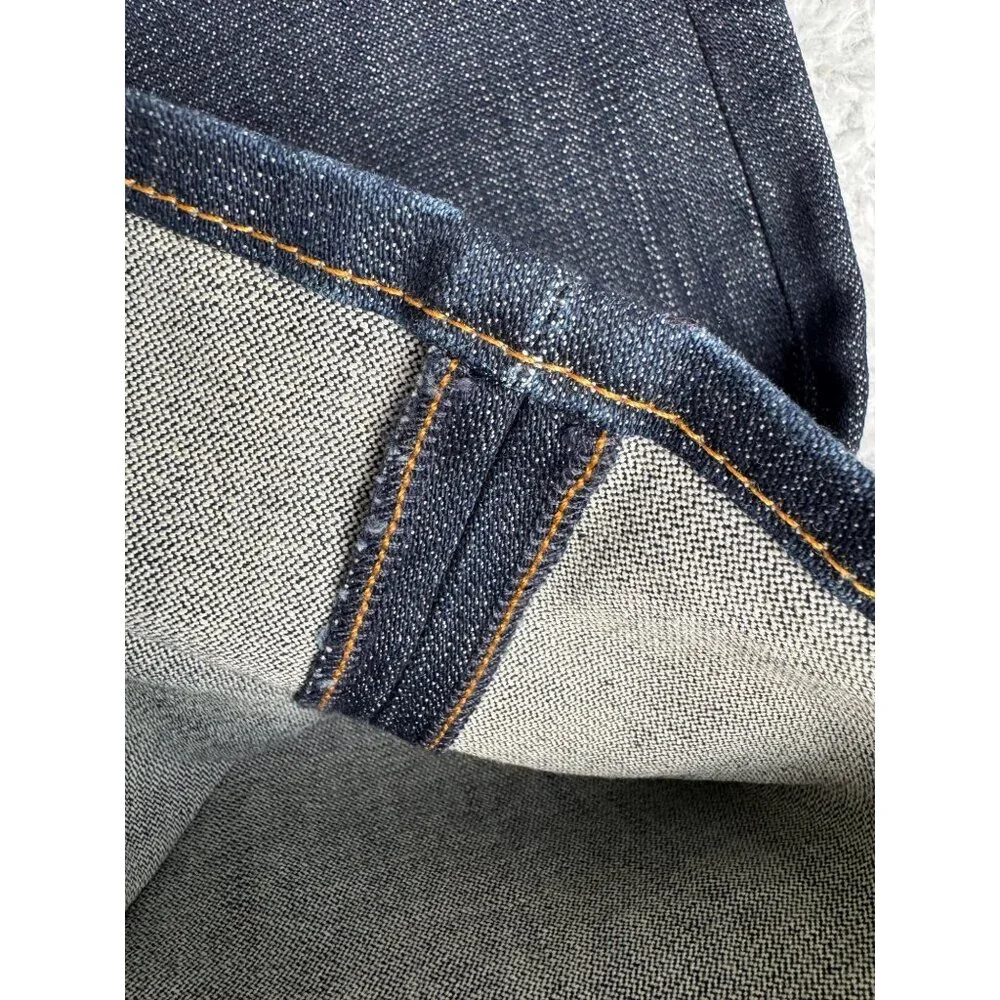 True Religion Bobby Womens 25 Dark Wash Flare Jeans NWOT White Gold Tag Made-USA - Picture 14 of 16